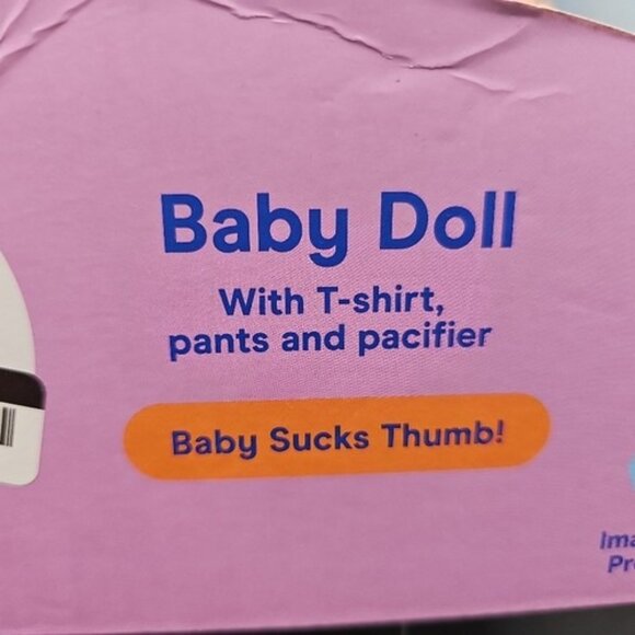 Gigglescape 14 Inch Baby Doll Dino Print Playtime Sucks Thumb Toddler dark colpl - Picture 3 of 5